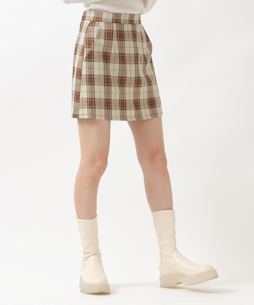 ALAND（エーランド）の「3.3Field Trip／CHECK MINI スカート　2227997（スカート・レディース・ブラウン/ブルー・FREE）」の12枚目の写真