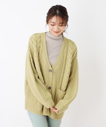 SHOO・LA・RUE | ざっくりカノコケーブルカーディガン(カーディガン/ボレロ)