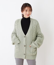 SHOO・LA・RUE | 【五明祐子さん着用商品】ざっくりカノコケーブルカーディガン(カーディガン/ボレロ)