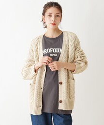 SHOO・LA・RUE | 【五明祐子さん着用商品】ざっくりカノコケーブルカーディガン(カーディガン/ボレロ)