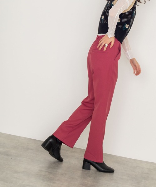 w closet(ダブルクローゼット)の「前スリットセミフレアパンツ(その他パンツ・レディース・ブラック/カーキ/グリーン/ピンク系その他・S/M)」の7枚目の写真