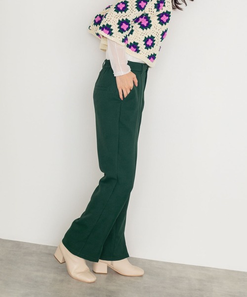 w closet(ダブルクローゼット)の「前スリットセミフレアパンツ(その他パンツ・レディース・ブラック/カーキ/グリーン/ピンク系その他・S/M)」の15枚目の写真