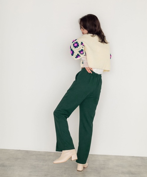 w closet(ダブルクローゼット)の「前スリットセミフレアパンツ(その他パンツ・レディース・ブラック/カーキ/グリーン/ピンク系その他・S/M)」の20枚目の写真