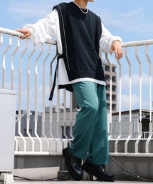 Ellno Loset | ニットベスト×ロンＴセット(ニット/セーター)