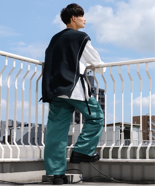Ellno Loset（エルノロゼット）の「ニットベスト×ロンＴセット（ニット/セーター・メンズ・ブラック・MEDIUM/LARGE）」の14枚目の写真