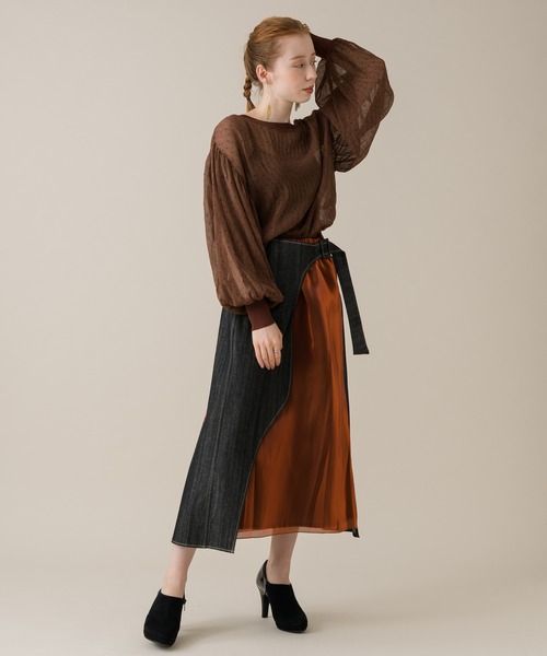 ROSIEE（ロージー）の「ROSIEE シアードットブラウス（シャツ/ブラウス・レディース・ブラック/ブラウン・FREE）」の10枚目の写真