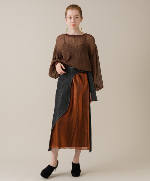 ROSIEE（ロージー）の「ROSIEE シアードットブラウス（シャツ/ブラウス・レディース・ブラック/ブラウン・FREE）」の8枚目の写真