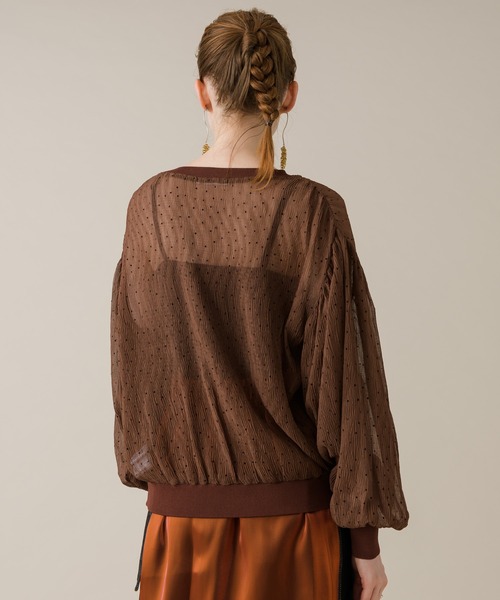 ROSIEE（ロージー）の「ROSIEE シアードットブラウス（シャツ/ブラウス・レディース・ブラック/ブラウン・FREE）」の22枚目の写真