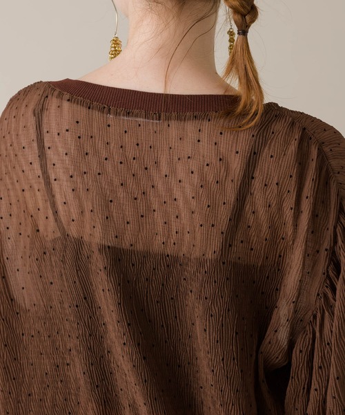 ROSIEE（ロージー）の「ROSIEE シアードットブラウス（シャツ/ブラウス・レディース・ブラック/ブラウン・FREE）」の20枚目の写真