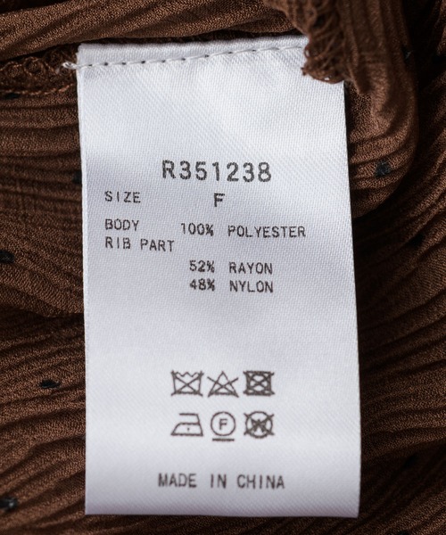 ROSIEE（ロージー）の「ROSIEE シアードットブラウス（シャツ/ブラウス・レディース・ブラック/ブラウン・FREE）」の14枚目の写真