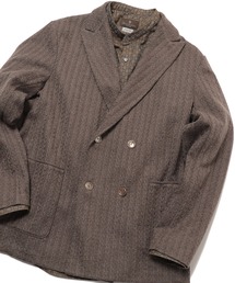 14Gケーブル編み ダブルジャケット made in japan