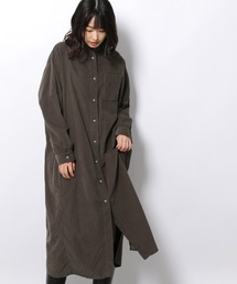 コーデュロイノーカラーワンピース / 218788