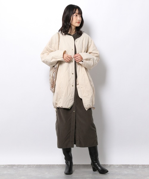 LAKOLE(ラコレ)の「コーデュロイノーカラーワンピース / 218788(シャツワンピース・レディース・チャコール/ブラウン/アイボリー/カーキ・SMALL/MEDIUM)」の22枚目の写真