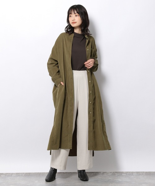 LAKOLE（ラコレ）の「コーデュロイノーカラーワンピース / 218788