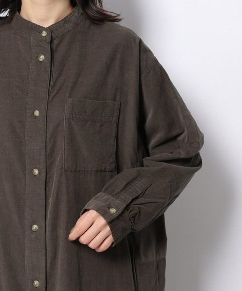 LAKOLE(ラコレ)の「コーデュロイノーカラーワンピース / 218788(シャツワンピース・レディース・チャコール/ブラウン/アイボリー/カーキ・SMALL/MEDIUM)」の13枚目の写真