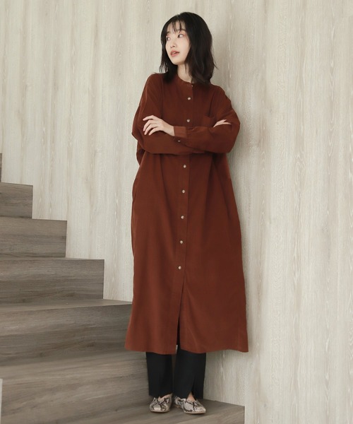 ラペルカラー コーデュロイ ロング ワンピース 韓国 春秋 n2246 楽天市場】イエロー（素材（生地・毛糸）コーデュロイ