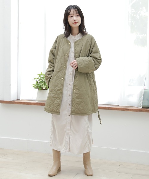 セール】コーデュロイノーカラーワンピース / 218788（シャツ