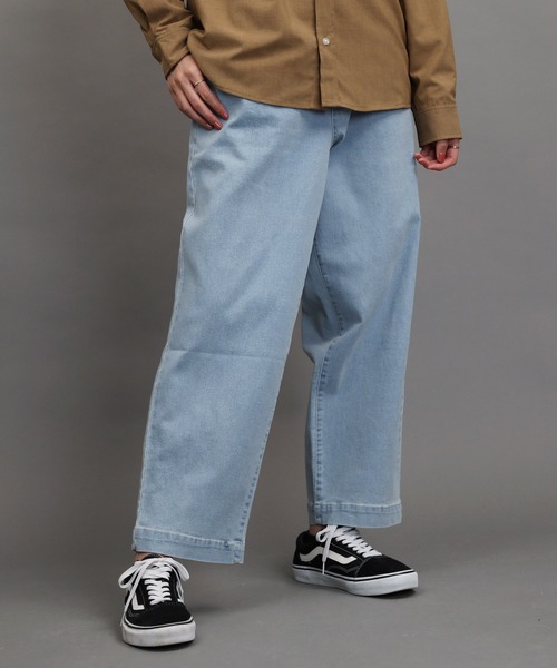 air tokyo sellection（エアートウキョウセレクション）の「ルーズシルエット ワイド デニム テーパードパンツ（デニムパンツ・メンズ・ライトブルー/インディゴブルー/ワンウォッシュ・X-LARGE/MEDIUM/LARGE）」の21枚目の写真