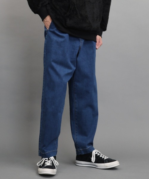 air tokyo sellection（エアートウキョウセレクション）の「ルーズシルエット ワイド デニム テーパードパンツ（デニムパンツ・メンズ・ライトブルー/インディゴブルー/ワンウォッシュ・X-LARGE/MEDIUM/LARGE）」の7枚目の写真