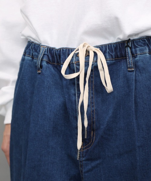 air tokyo sellection（エアートウキョウセレクション）の「ルーズシルエット ワイド デニム テーパードパンツ（デニムパンツ・メンズ・ライトブルー/インディゴブルー/ワンウォッシュ・X-LARGE/MEDIUM/LARGE）」の14枚目の写真