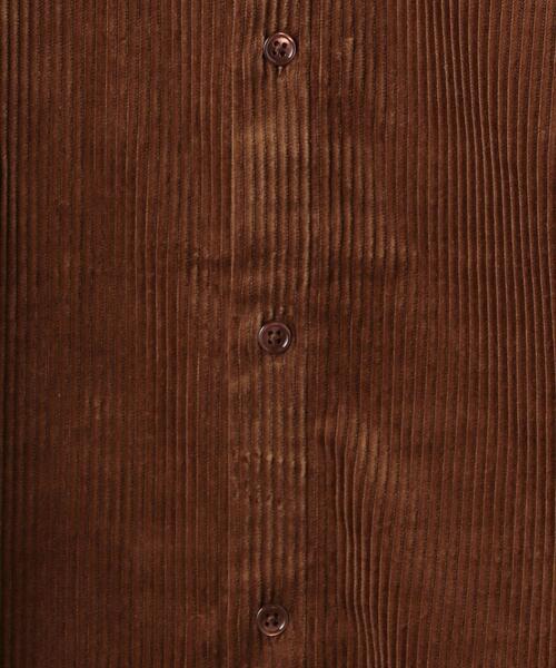 BEAUTY&YOUTH UNITED ARROWS（ビューティーアンドユースユナイテッドアローズ）の「BY クリア 6W コーデュロイ ビッグシルエットシャツ（シャツ/ブラウス・メンズ・ブラック/ブラウン/ダークグレー・S/M/L/XL）」の9枚目の写真