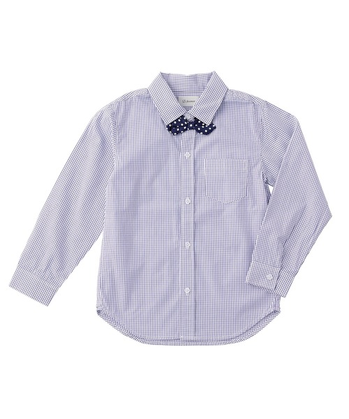 D.fesense（ディーフェセンス）の「フォーマルシャツ（シャツ/ブラウス・キッズ・オフホワイト/チェック・90cm/110cm/100cm/120cm）」の4枚目の写真