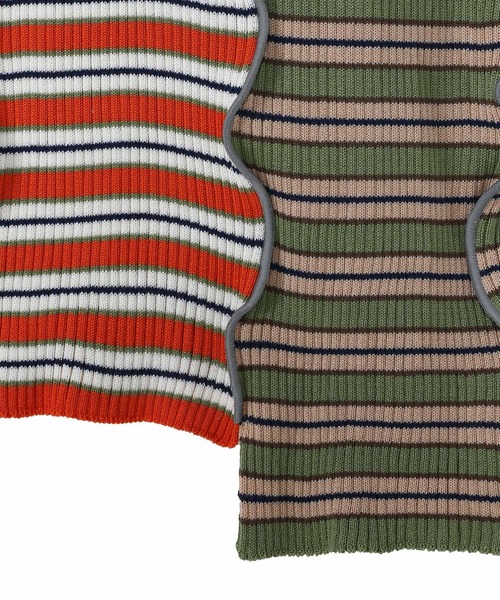 kotohayokozawa(コトハヨコザワ)の「kotohayokozawa CENTER CUTTING SEMI LONG RIB KNT KT21A-KNS02(ニット/セーター・レディース・グリーン/ブルー・FREE)」の4枚目の写真