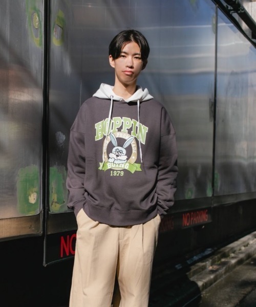 nemne store（ネンネストア）の「【スピンZOO×nemne】刺繍入り裏起毛スウェット（スウェット・レディース・ベージュ/ブルー/グリーン/オートミール/ホワイト系その他/スミクロ・MEDIUM/LARGE）」の19枚目の写真