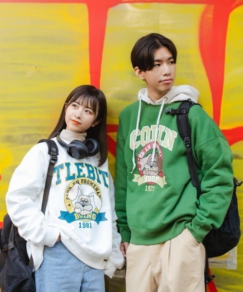 nemne store（ネンネストア）の「【スピンZOO×nemne】刺繍入り裏起毛スウェット（スウェット・レディース・ベージュ/ブルー/グリーン/オートミール/ホワイト系その他/スミクロ・MEDIUM/LARGE）」の13枚目の写真