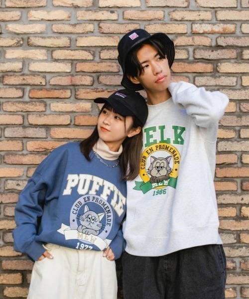 nemne store（ネンネストア）の「【スピンZOO×nemne】刺繍入り裏起毛スウェット（スウェット・レディース・ベージュ/ブルー/グリーン/オートミール/ホワイト系その他/スミクロ・MEDIUM/LARGE）」の10枚目の写真