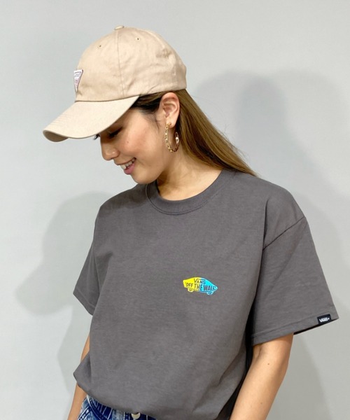 VANS（バンズ）の「【ムラサキスポーツ別注】VANS/バンズ   ビッグシルエット/オーバーサイズ/ ネオンカラーロゴTシャツ   122H3010723（Tシャツ/カットソー・レディース・ベージュ/ブラック/チャコールグレー・S/M）」の12枚目の写真