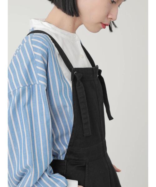 AMERICAN HOLIC（アメリカンホリック）の「綿ツイルジャンバースカート（ワンピース・レディース・ブラック・L/M）」の9枚目の写真