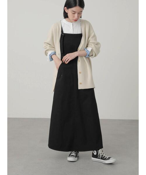 AMERICAN HOLIC（アメリカンホリック）の「綿ツイルジャンバースカート（ワンピース・レディース・ブラック・L/M）」の11枚目の写真