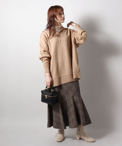 fredy emue(フレディエミュ)の「バイアスマーメイドスカート(スカート・レディース・ブラウン/ベージュ系その他/ブラック系その他・36/38)」の21枚目の写真