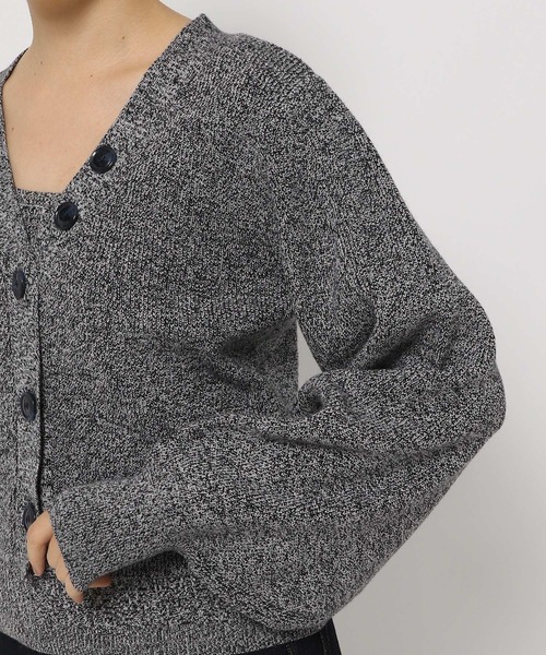 PAGEBOY（ページボーイ）の「メランジニットセットアップ（ニット/セーター・レディース・ブルー/ブラック/グレイッシュベージュ・FREE）」の5枚目の写真