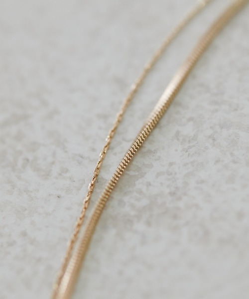 GOLDY（ゴールディ）の「【GOLDY】パールチャーム×スネーク2連ネックレス（ネックレス・レディース・シルバー/ゴールド・FREE）」の11枚目の写真