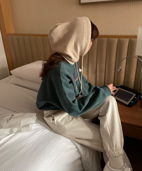 Didot.showroom（ディドット ショールーム）の「バラクラバフードウォーマー（ネックウォーマー/スヌード・レディース・ピンク/ベージュ/ブラウン/グリーン/アイボリー・FREE）」の20枚目の写真