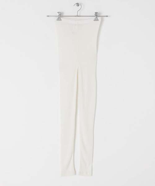 かぐれ（カグレ）の「ウォッシャブルウールレギンス（レギンス/スパッツ・レディース・アイボリー/スミクロ・FREE）」の6枚目の写真