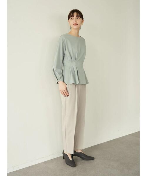 YECCA VECCA（イェッカヴェッカ）の「・ツイルイージーパンツ2＊（その他パンツ・レディース・ブルー/ネイビー/グレイッシュベージュ・S/M）」の6枚目の写真