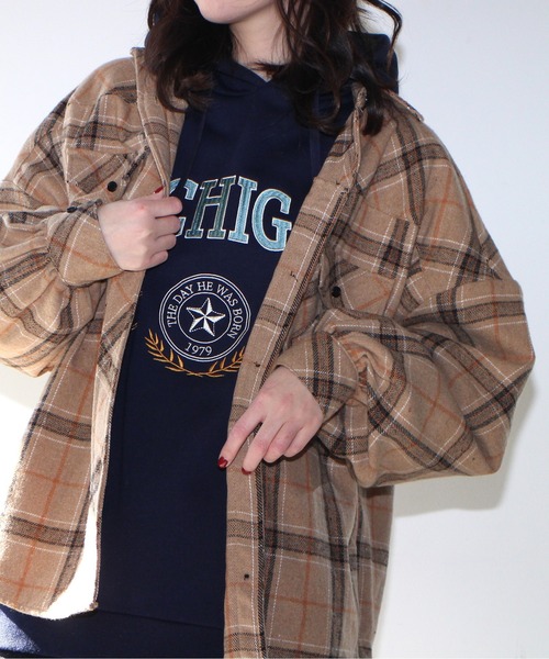 one way(ワンウェイ)の「【oneway Jeans】起毛チェックネルシャツ(シャツ/ブラウス・レディース・ベージュ/ブラック/イエロー/ライトブルー・FREE)」の16枚目の写真