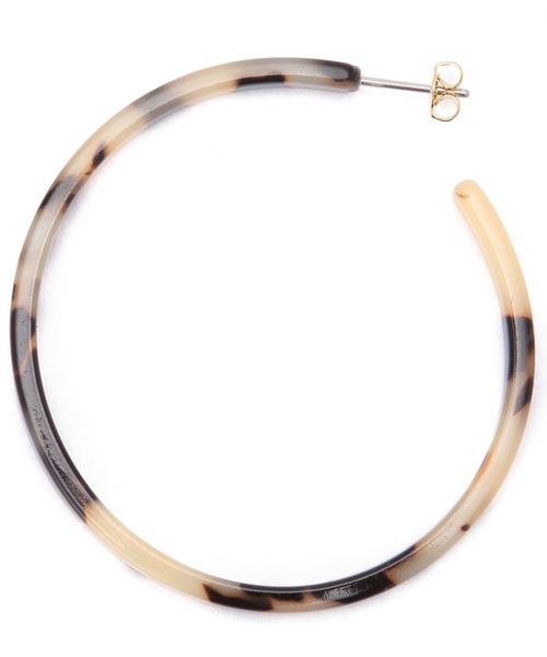 green label relaxing（グリーンレーベルリラクシング）の「GC マーブルフープ/ピアス（ピアス（両耳用）・レディース・オフホワイト・フリー）」の2枚目の写真