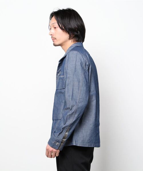 G-STAR（ジースター）の「POCKETONY SERVICE OVERSHIRT/シャツジャケット（シャツ/ブラウス・メンズ・ダークインディゴブルー・SMALL/MEDIUM/LARGE/X-LARGE）」の9枚目の写真