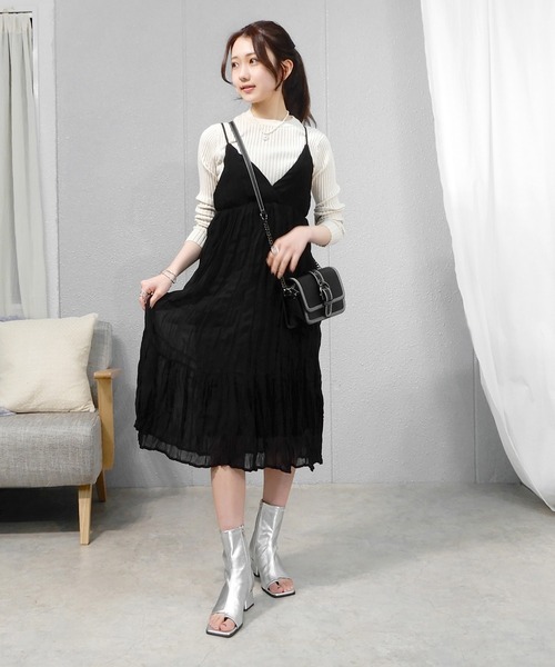 alala（アララ）の「フェイクレザーブーサン（ブーツ・レディース・ブラック/アイボリー/シルバー・LL/S/M/L）」の20枚目の写真