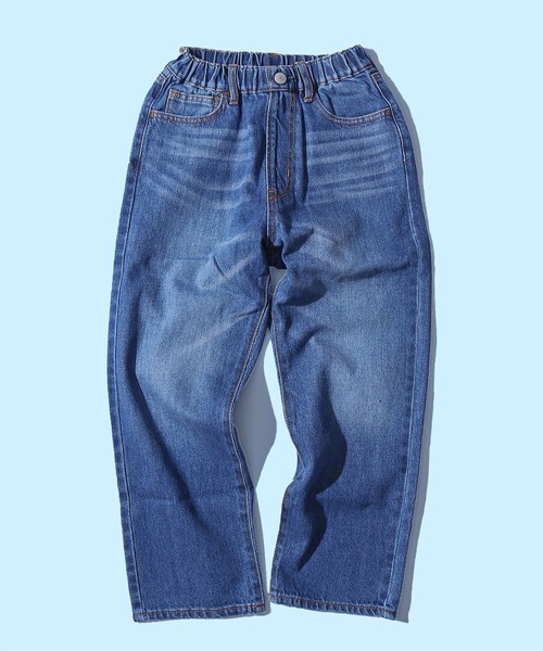 F.O.U（エフオーユー）の「F.O.U/エフオーユー 5Pデニムパンツ ストレッチデニム（デニムパンツ・キッズ・インディゴブルー/キナリ/ブルー・140）」の3枚目の写真