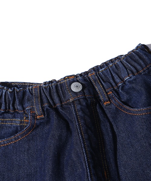 F.O.U（エフオーユー）の「F.O.U/エフオーユー 5Pデニムパンツ ストレッチデニム（デニムパンツ・キッズ・インディゴブルー/キナリ/ブルー・140）」の4枚目の写真