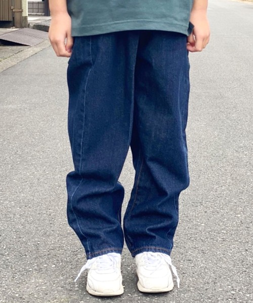 F.O.U（エフオーユー）の「F.O.U/エフオーユー 5Pデニムパンツ ストレッチデニム（デニムパンツ・キッズ・インディゴブルー/キナリ/ブルー・140）」の19枚目の写真