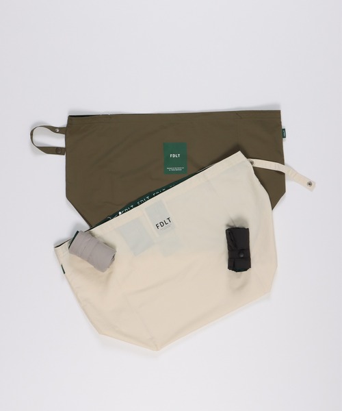FIDELITY(フィデリティ)の「TECH RIP ECO BAG - Medium / テックリップエコバッグ - ミディアム(エコバッグ/サブバッグ・メンズ・カーキ/ブラック/オフホワイト/サンドベージュ・MEDIUM)」の11枚目の写真