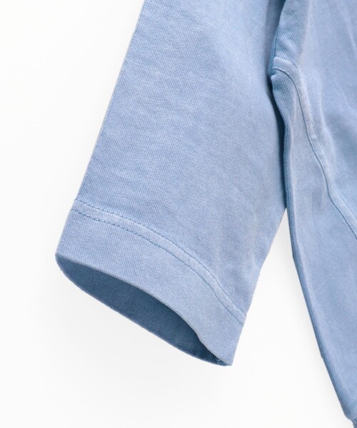 BRANSHES（ブランシェス）の「【ゆるシルエット】ポケット付きバックプリント8分袖Tシャツ（Tシャツ/カットソー・キッズ・サックスブルー/ライトグリーン/ピンク・90/100/110/120/130/140/150）」の19枚目の写真