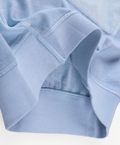 BRANSHES（ブランシェス）の「【ゆるシルエット】ポケット付きバックプリント8分袖Tシャツ（Tシャツ/カットソー・キッズ・サックスブルー/ライトグリーン/ピンク・90/100/110/120/130/140/150）」の21枚目の写真