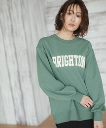 GLOBAL WORK | キレイ見えさらさらプリントプルオーバー /259998(スウェット)